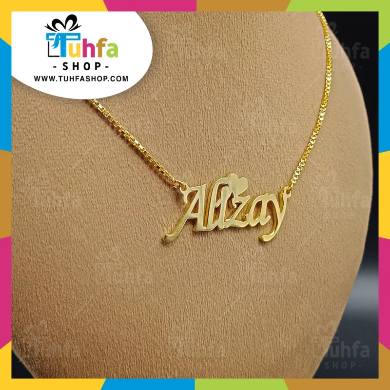 24K Gold Personalized Customize Name Necklace Locket (GOLD / SILVER) D-20 - Image 3