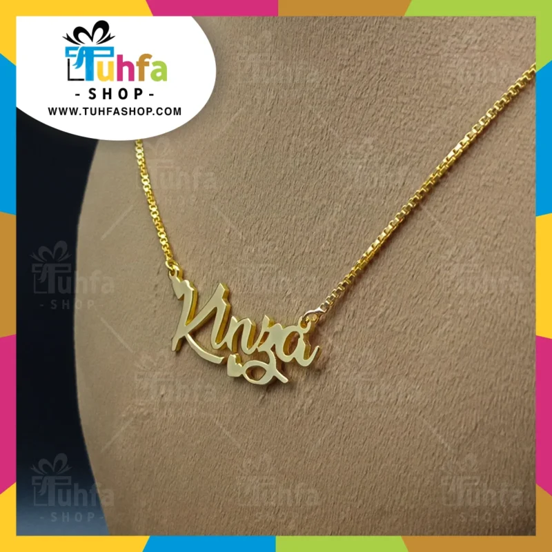 24K Gold Personalized Customize Name Necklace Locket (GOLD / SILVER) D-22