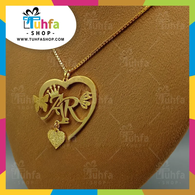 24K Gold Personalized Customize Name Necklace Locket (GOLD / SILVER) D-36