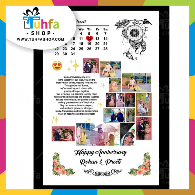 Customized Anniversary Photo Frame