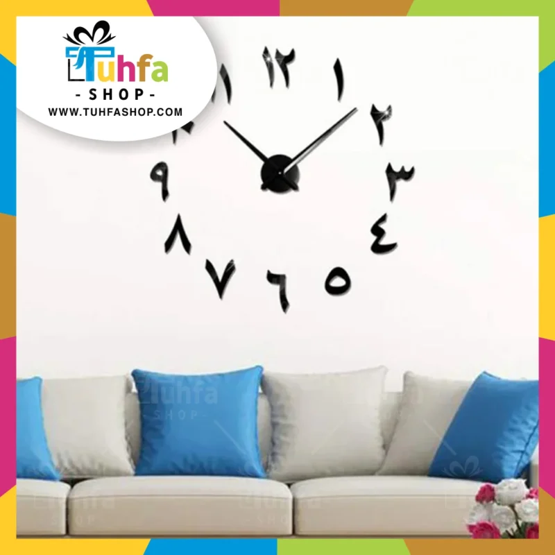 Acrylic Wall Clocks with big needles(arabic) by TuhfaShop.com