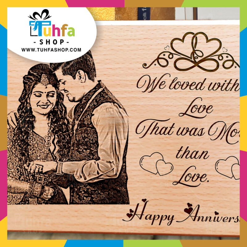 Personalized Wedding Anniversary Date calendar Wooden Photo Frame