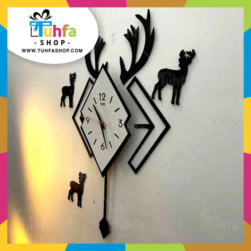 Diamond Shape Pendulum Wall Clock by Tuhfashop.com - Image 2