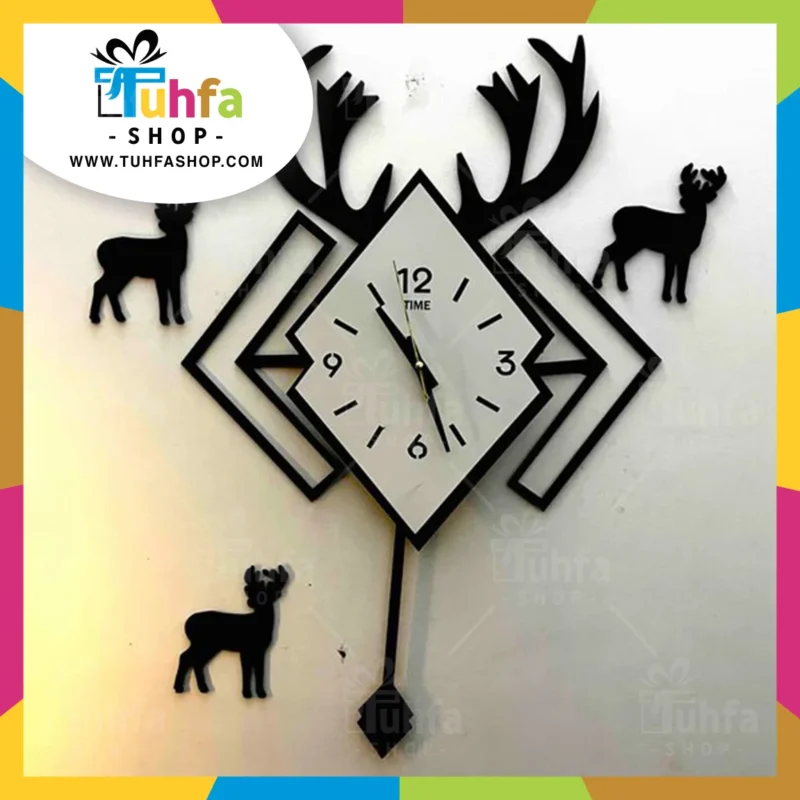 Diamond Shape Pendulum Wall Clock by Tuhfashop.com