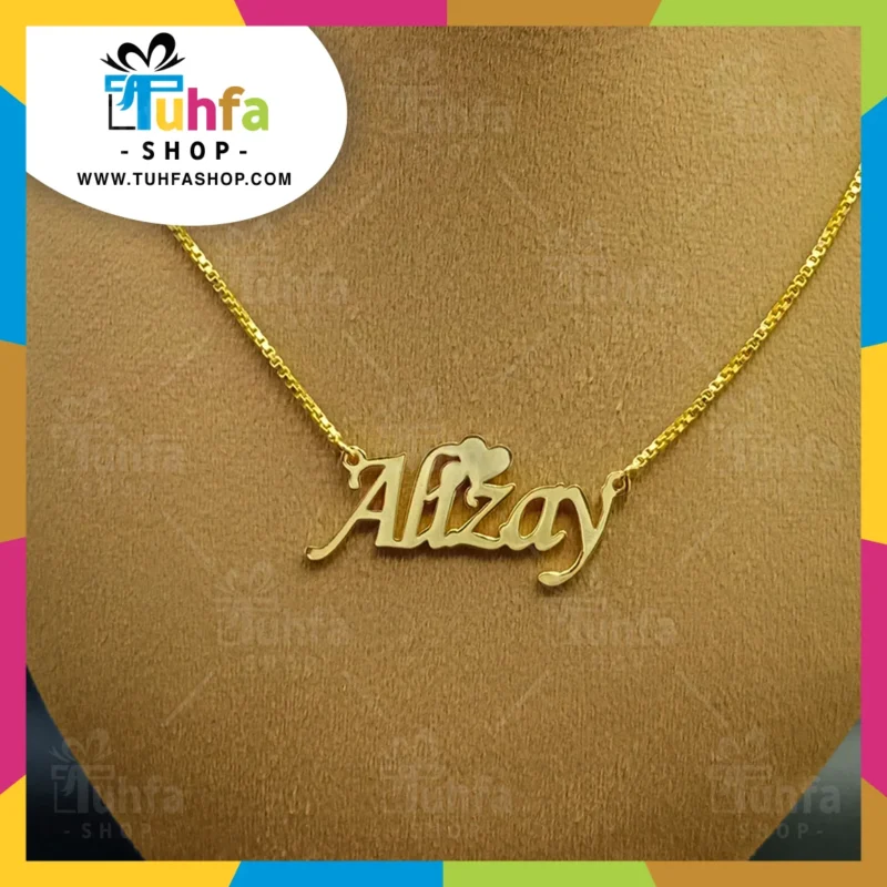 24K Gold Personalized Customize Name Necklace Locket (GOLD / SILVER) D-20 - Image 2