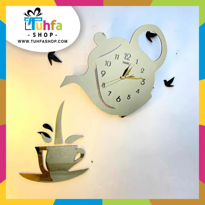 Kettle Tea Wall Clock for kitchen and Home by Tuhfashop.com - Image 2