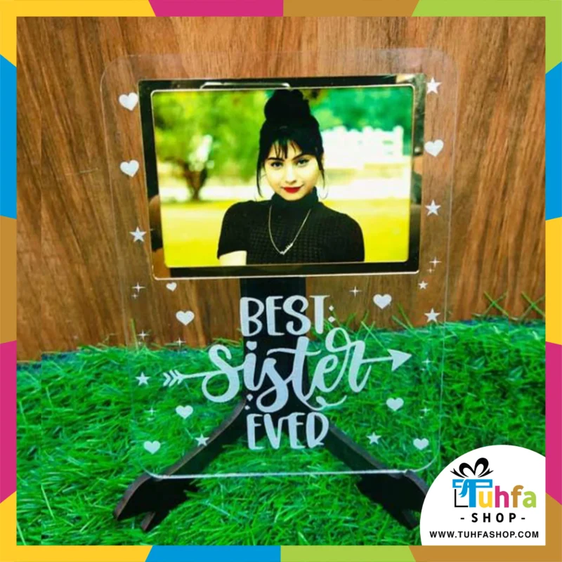 Best Sis Ever Acrylic table top