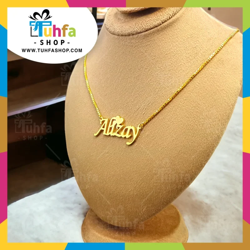 24K Gold Personalized Customize Name Necklace Locket (GOLD / SILVER) D-20