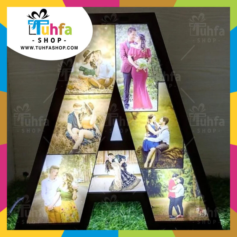 Customized LED frame Alphabet with photo