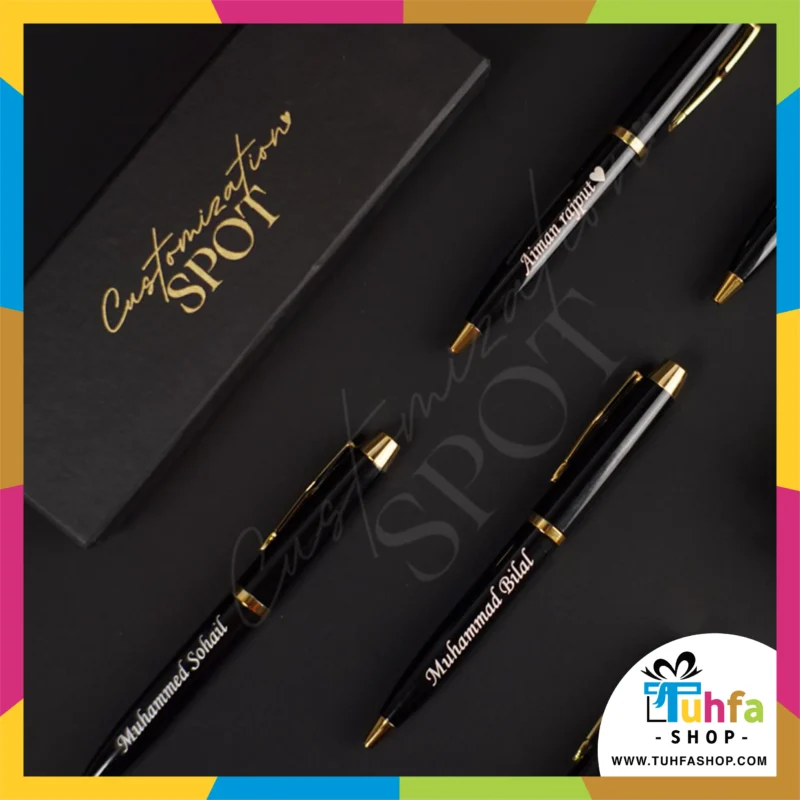 CUSTOMIZED NAME PEN WITH BOX PACKING (PERFECT GIFT TO SEND YOUR GIRL FRIEND , WIFE, MOTHER , SISTER, FATHER , HUSBAND , FIANCE OR ANY ONE)