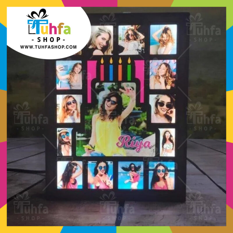 Customized Birthday LED Collage Photo Frame