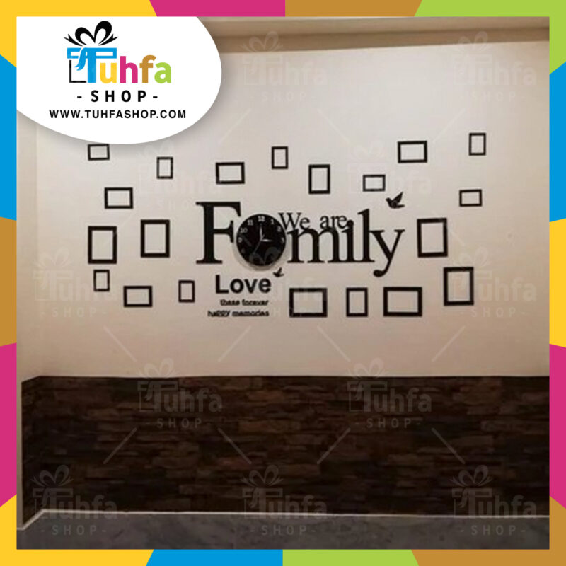 Big Family Frames Clock - Wall Clock