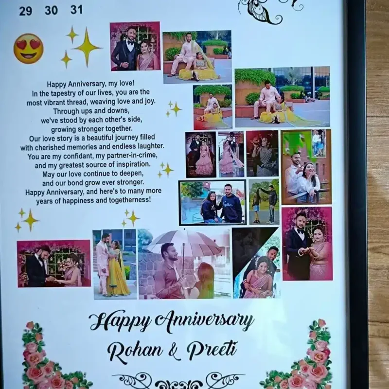 Customized Anniversary Photo Frame - Image 3